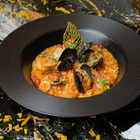 Seafood risotto