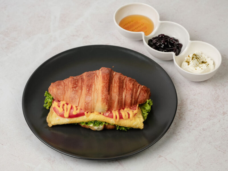 Egg and cheese croissant Sandwich