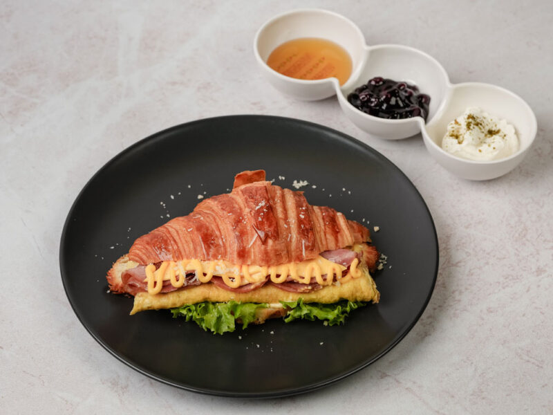Turkey Egg cheese croissant Sandwich