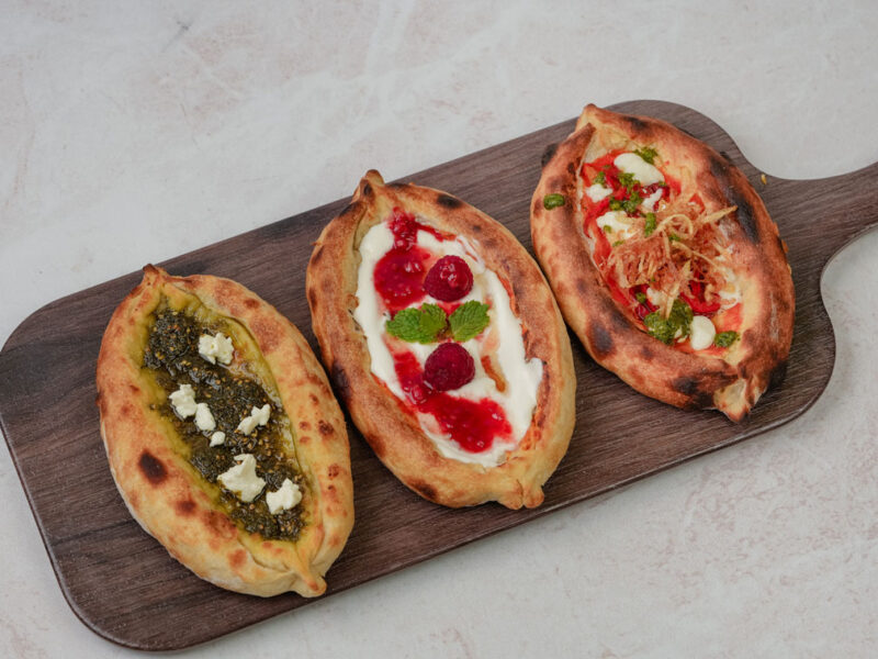 Turkish Pide triple EGG, AKWAI ,KRAFT HONEY