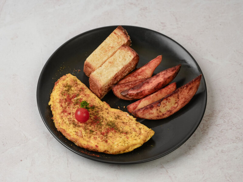 Cheese zatter omelets